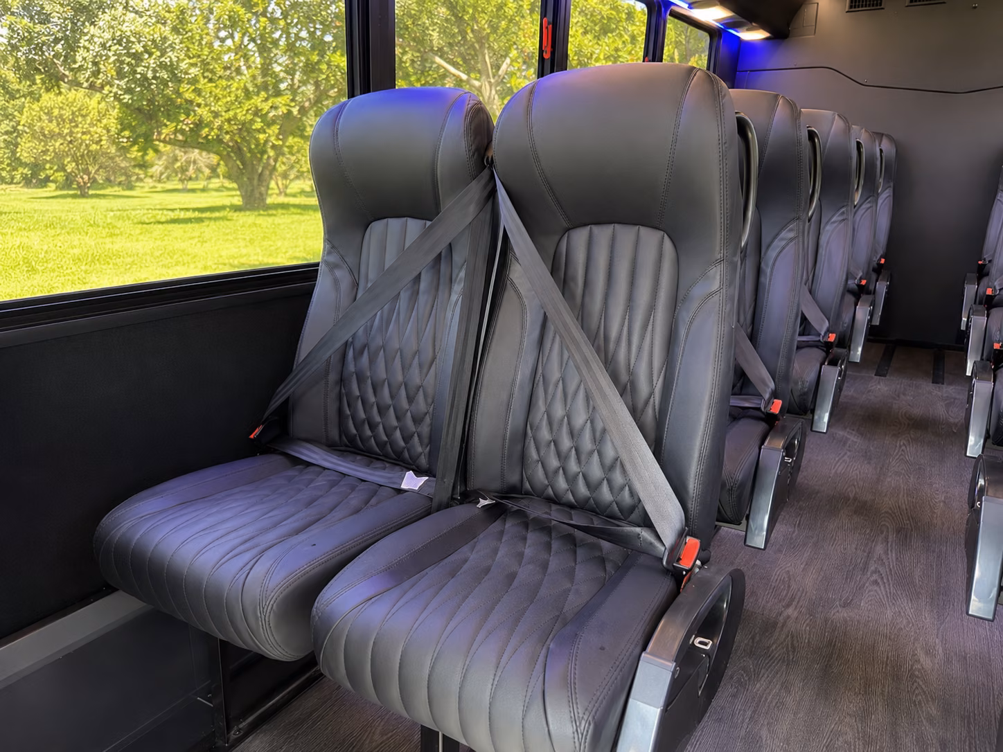 victorville 20 passenger minibus interior