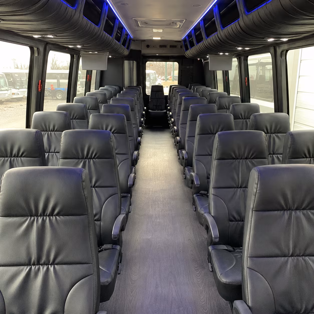 victorville 25 passenger minibus interior