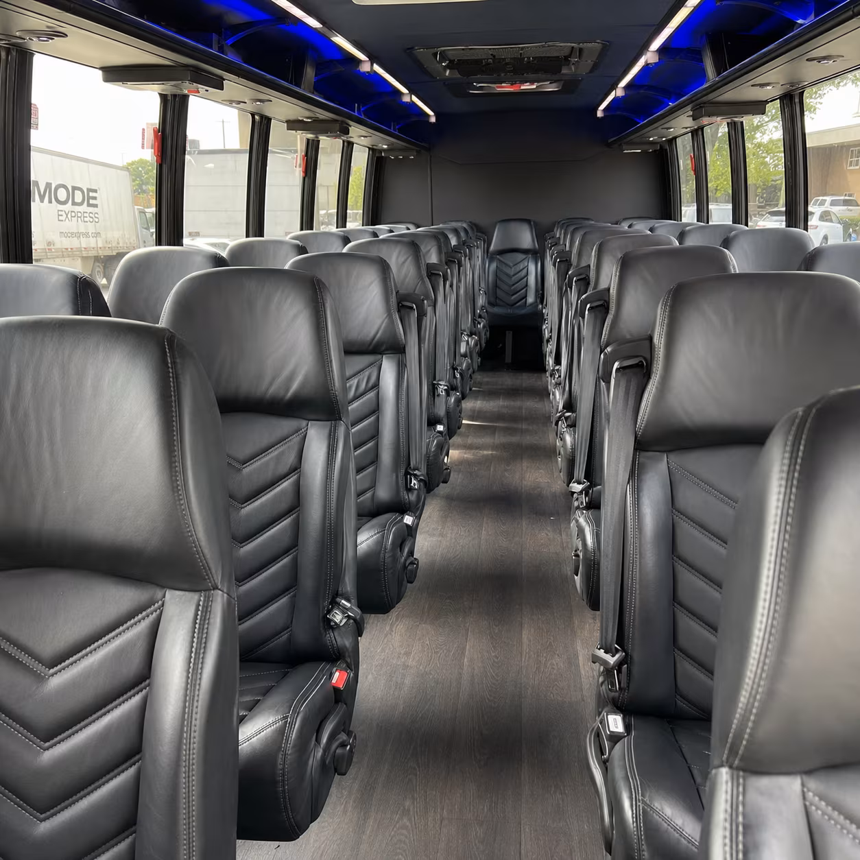 victorville 35 passenger minibus interior