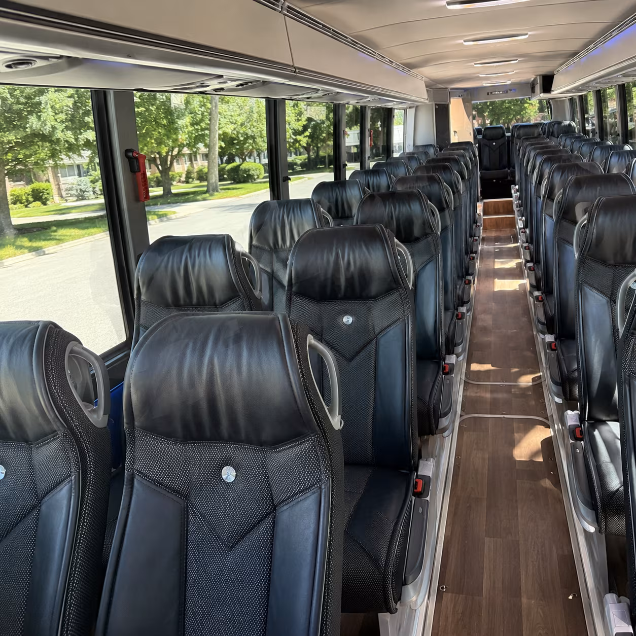 victorville 40 passenger charter bus inside