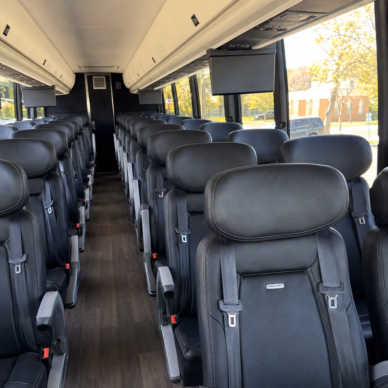victorville 45 passenger charter bus inside