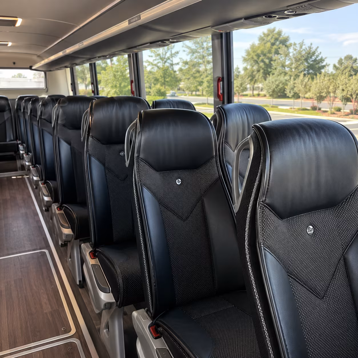 victorville 45 passenger charter bus interior