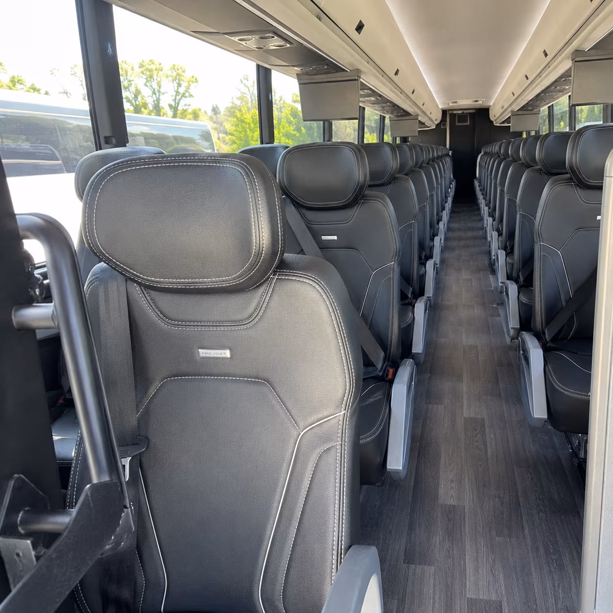 victorville 47 passenger charter bus interior